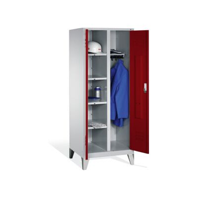 C+P Armoire à linge Classic sur pieds, 2 compartiments, H1850×I810×P500mm, façade rubis, corps gris clair ; C + P Möbelsysteme (8060-22 S10085) - Publicité C+P Armoire à linge Classic sur pieds, 2 compartiments, H1850×I810×P500mm, façade rubis, corps gris clair ; C + P Möbelsysteme (8060-22 S10085) - Publicité