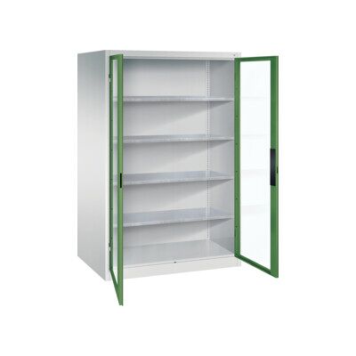 C+P Armoire à outils Acurado, 1950x1200x800mm, 7035/6011 ; C + P Möbelsysteme (8934-055 S10152) - Publicité C+P Armoire à outils Acurado, 1950x1200x800mm, 7035/6011 ; C + P Möbelsysteme (8934-055 S10152) - Publicité