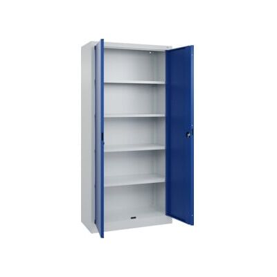 C+P Armoire à portes battantes de bureau Basis PLUS, 1950x930x400mm, 7035/5010 ; C + P Möbelsysteme (0130287-350 S10002) - Publicité C+P Armoire à portes battantes de bureau Basis PLUS, 1950x930x400mm, 7035/5010 ; C + P Möbelsysteme (0130287-350 S10002) - Publicité