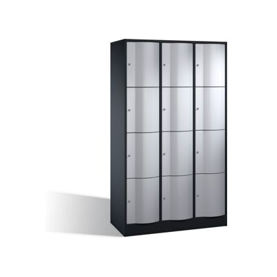 C + P Möbelsysteme C+P Armoire de rangement Resisto, 12 compartiments, H1950xL1150xP540mm Avant Corps en aluminium blanc Corps en aluminium noir gris noir ; C + P Möbels (8470-372 S10046) - Publicité C + P Möbelsysteme C+P Armoire de rangement Resisto, 12 compartiments, H1950xL1150xP540mm Avant Corps en aluminium blanc Corps en aluminium noir gris noir ; C + P Möbels (8470-372 S10046) - Publicité