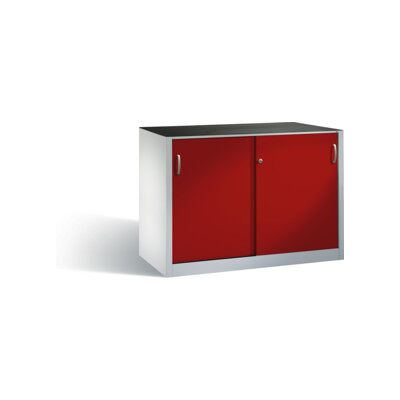 C+P Armoire latérale robuste avec portes coulissantes, 2 x 1 tablette, H1000xW1600xD500mm Façade rouge rubis Caisson gris clair ; C + P Möbelsysteme (2156-092 S10007) - Publicité C+P Armoire latérale robuste avec portes coulissantes, 2 x 1 tablette, H1000xW1600xD500mm Façade rouge rubis Caisson gris clair ; C + P Möbelsysteme (2156-092 S10007) - Publicité