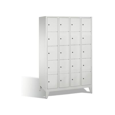 C+P Armoire à casiers Classic sur pieds, 20 casiers, H1850×I1190×P500mm, façade gris clair, corps gris clair ; C + P Möbelsysteme (8010-405 S10000) - Publicité C+P Armoire à casiers Classic sur pieds, 20 casiers, H1850×I1190×P500mm, façade gris clair, corps gris clair ; C + P Möbelsysteme (8010-405 S10000) - Publicité