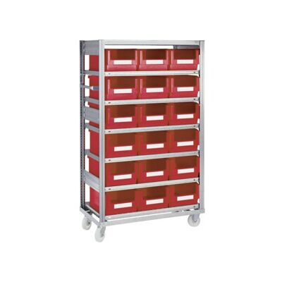 Chariot à étagères sans bacs Bito L 1068 mm x H 1815 mm x P 533 mm, galvanisé (15720) - Publicité Chariot à étagères sans bacs Bito L 1068 mm x H 1815 mm x P 533 mm, galvanisé (15720) - Publicité