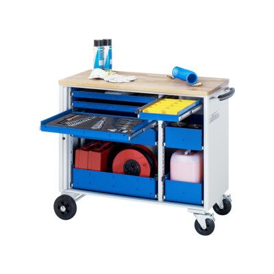 Chariot à outils Rau avec 5 tiroirs hêtre LxPxH 1025x520x890mm (02-10400B.11) - Publicité Chariot à outils Rau avec 5 tiroirs hêtre LxPxH 1025x520x890mm (02-10400B.11) - Publicité