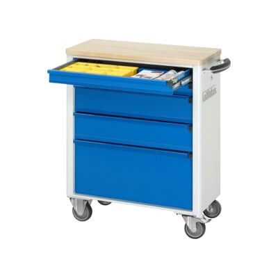 Chariot à outils Rau avec 5 tiroirs hêtre LxPxH 700x350x860mm (02-7100B.11) - Publicité Chariot à outils Rau avec 5 tiroirs hêtre LxPxH 700x350x860mm (02-7100B.11) - Publicité