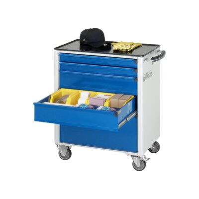 Chariot à outils Rau avec 5 tiroirs métal LxPxH 700x500x860mm (02-7350.11) - Publicité Chariot à outils Rau avec 5 tiroirs métal LxPxH 700x500x860mm (02-7350.11) - Publicité