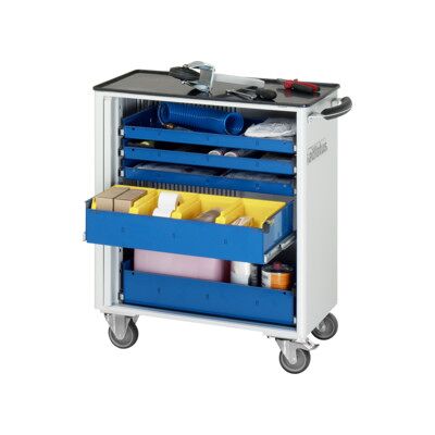 Chariot à outils Rau avec 5 tiroirs métal LxPxH 725x400x860mm (02-7265.11) - Publicité Chariot à outils Rau avec 5 tiroirs métal LxPxH 725x400x860mm (02-7265.11) - Publicité