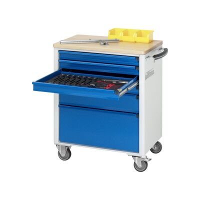 Chariot à outils Rau avec 6 tiroirs hêtre LxPxH 700x500x860mm (02-7355B.11) - Publicité Chariot à outils Rau avec 6 tiroirs hêtre LxPxH 700x500x860mm (02-7355B.11) - Publicité
