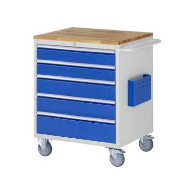 Chariot de montage Rau hêtre 5x tiroir 2x120 2x150 1x180mm LxPxH 770x650x975mm (05-XL5.11A-B.11) - Publicité Chariot de montage Rau hêtre 5x tiroir 2x120 2x150 1x180mm LxPxH 770x650x975mm (05-XL5.11A-B.11) - Publicité