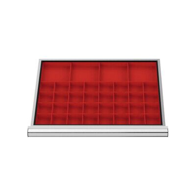 Compartimentage de tiroir STIER, bacs pour petites pièces, BLH 50 mm, dimensions intérieures 600x450 mm, 32 KTK 75x75 mm (903945) - Publicité Compartimentage de tiroir STIER, bacs pour petites pièces, BLH 50 mm, dimensions intérieures 600x450 mm, 32 KTK 75x75 mm (903945) - Publicité