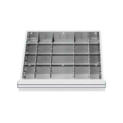Compartimentage de tiroir STIER, séparations en métal, BLH 100/125 mm, dimensions intérieures 500x450 mm, 20 casiers, 6 x TW 75 (903953) - Publicité Compartimentage de tiroir STIER, séparations en métal, BLH 100/125 mm, dimensions intérieures 500x450 mm, 20 casiers, 6 x TW 75 (903953) - Publicité