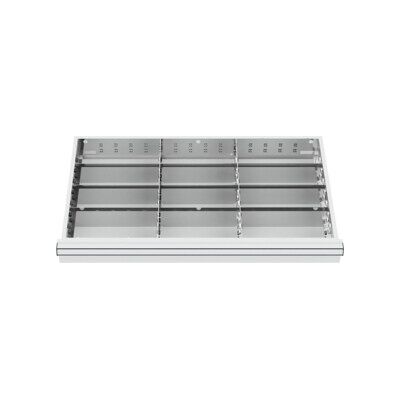 Compartimentage de tiroir STIER, séparations en métal, BLH 100/125 mm, dimensions intérieures 800x450 mm, 12 casiers, 6 x TW 275 (903930) - Publicité Compartimentage de tiroir STIER, séparations en métal, BLH 100/125 mm, dimensions intérieures 800x450 mm, 12 casiers, 6 x TW 275 (903930) - Publicité