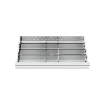 Compartimentage de tiroir STIER, séparations en métal, BLH 100/125 mm, dimensions intérieures 800x450 mm, 12 casiers, 6 x TW 325 (903931) - Publicité Compartimentage de tiroir STIER, séparations en métal, BLH 100/125 mm, dimensions intérieures 800x450 mm, 12 casiers, 6 x TW 325 (903931) - Publicité