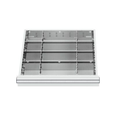 Compartimentage de tiroir STIER, séparations en métal, BLH 75 mm, dimensions intérieures 500x450 mm, 12 casiers, 6 x TW 125 (903874) - Publicité Compartimentage de tiroir STIER, séparations en métal, BLH 75 mm, dimensions intérieures 500x450 mm, 12 casiers, 6 x TW 125 (903874) - Publicité