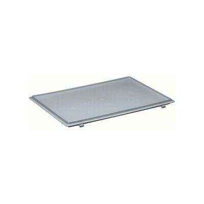 Couvercle pour caisse de transport Lockweiler - Gris - 400x300mm - Publicité Couvercle pour caisse de transport Lockweiler - Gris - 400x300mm - Publicité