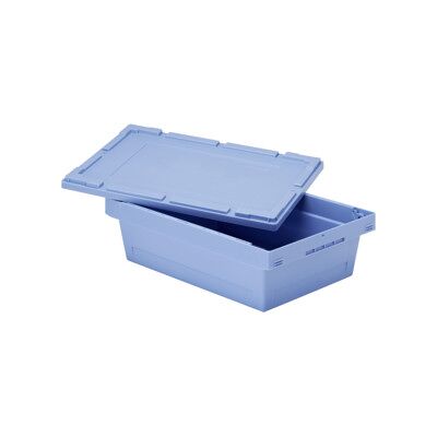 Couvercle coiffant Bito l 800 x l 400 bleu-gris (22544) - Publicité Couvercle coiffant Bito l 800 x l 400 bleu-gris (22544) - Publicité