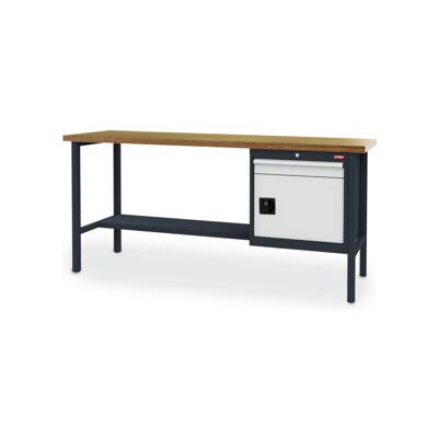 Etabli bureau STIER avec 1 tiroir et 1 porte lxPxH 2000x600x960 mm (903965) - Publicité Etabli bureau STIER avec 1 tiroir et 1 porte lxPxH 2000x600x960 mm (903965) - Publicité