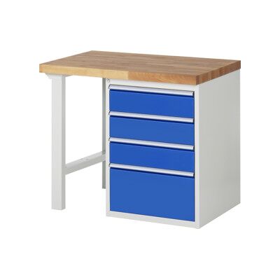 Établi Rau modèle 7510 avec 4 tiroirs l x p x h 1000x900x840mm (03-7510A1-109B4S.11) - Publicité Établi Rau modèle 7510 avec 4 tiroirs l x p x h 1000x900x840mm (03-7510A1-109B4S.11) - Publicité