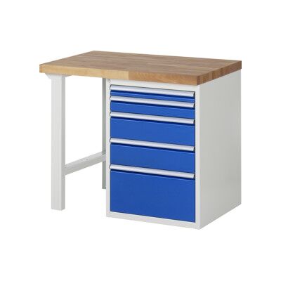 Établi Rau modèle 7511 avec 5 tiroirs l x p x h 1000x700x840mm (03-7511A1-107B4S.11) - Publicité Établi Rau modèle 7511 avec 5 tiroirs l x p x h 1000x700x840mm (03-7511A1-107B4S.11) - Publicité