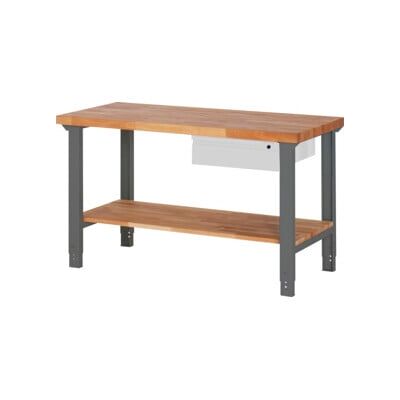 Etabli réglable en hauteur STIER Premium avec 1 tiroir et plateau de rangement, lxPxH 1 500x700x790-1 140 mm (906041) - Publicité Etabli réglable en hauteur STIER Premium avec 1 tiroir et plateau de rangement, lxPxH 1 500x700x790-1 140 mm (906041) - Publicité