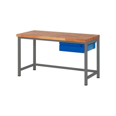 Etabli réglable en hauteur STIER Premium avec 1 tiroir, lxPxH 1 500x700x840-1 040 mm, anthracite métallisé / RAL 5010 (906165) - Publicité Etabli réglable en hauteur STIER Premium avec 1 tiroir, lxPxH 1 500x700x840-1 040 mm, anthracite métallisé / RAL 5010 (906165) - Publicité