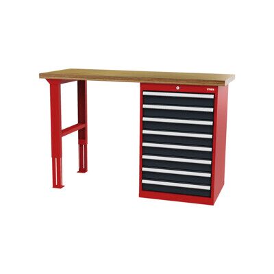 établi STIER 1500x600x1060 mm, avec 1 caisson d'armoire de 600 mm de large, RAL 3020 / RAL 7016 (904978) - Publicité établi STIER 1500x600x1060 mm, avec 1 caisson d'armoire de 600 mm de large, RAL 3020 / RAL 7016 (904978) - Publicité