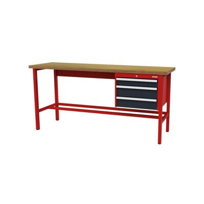établi STIER avec 1 tiroir de 100 mm et 2 tiroirs de 150 mm, lxPxH 2 000x600x960 mm, RAL 3020 / RAL 7016 (906337) - Publicité établi STIER avec 1 tiroir de 100 mm et 2 tiroirs de 150 mm, lxPxH 2 000x600x960 mm, RAL 3020 / RAL 7016 (906337) - Publicité
