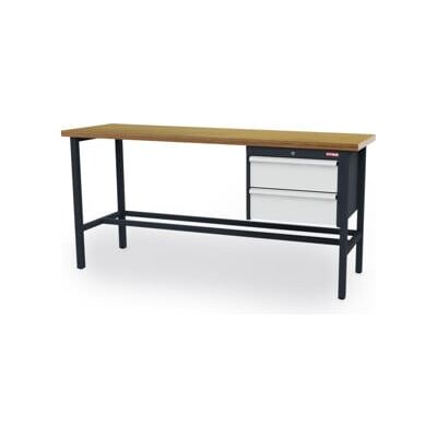 établi STIER avec 2 tiroirs de 200 mm, lxPxH 2 000x600x960 mm, RAL 7016 / RAL 7035 (906303) - Publicité établi STIER avec 2 tiroirs de 200 mm, lxPxH 2 000x600x960 mm, RAL 7016 / RAL 7035 (906303) - Publicité
