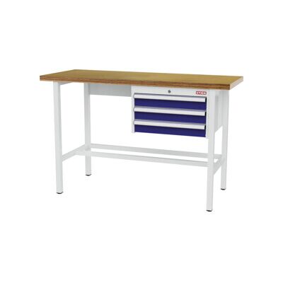 établi STIER avec 3 tiroirs de 100 mm, lxPxH 1 500x600x960 mm, RAL 3020 / RAL 7016 (906362) - Publicité établi STIER avec 3 tiroirs de 100 mm, lxPxH 1 500x600x960 mm, RAL 3020 / RAL 7016 (906362) - Publicité