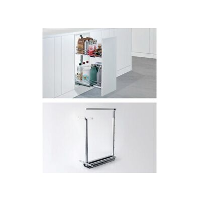 Hettich Cadre tiroir sous-meuble avec extension totale, Dispensa JS 9277610, H 551mm argent (9277610) - Publicité Hettich Cadre tiroir sous-meuble avec extension totale, Dispensa JS 9277610, H 551mm argent (9277610) - Publicité