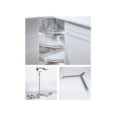 Hettich Meuble bas d'angle avec ferrure pivotante Revo 90° 9080040 KB 800mm, argent (9080040) - Publicité Hettich Meuble bas d'angle avec ferrure pivotante Revo 90° 9080040 KB 800mm, argent (9080040) - Publicité