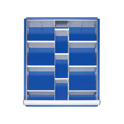 Jeu de séparations Rau pour tiroirs L tiroir H 60-90mm 2 séparations + 9 parois enfichables (09-200-21) - Publicité Jeu de séparations Rau pour tiroirs L tiroir H 60-90mm 2 séparations + 9 parois enfichables (09-200-21) - Publicité