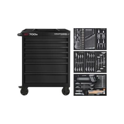 Kraftwerk BT LINE BT700s 7 tiroirs noir, 113 pièces (102.107.BLK2) - Publicité Kraftwerk BT LINE BT700s 7 tiroirs noir, 113 pièces (102.107.BLK2) - Publicité