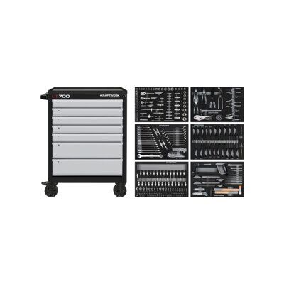 Kraftwerk Chariot d'atelier LT LINE LT700, 7 tiroirs, 301 pcs. (102.107.204) - Publicité Kraftwerk Chariot d'atelier LT LINE LT700, 7 tiroirs, 301 pcs. (102.107.204) - Publicité