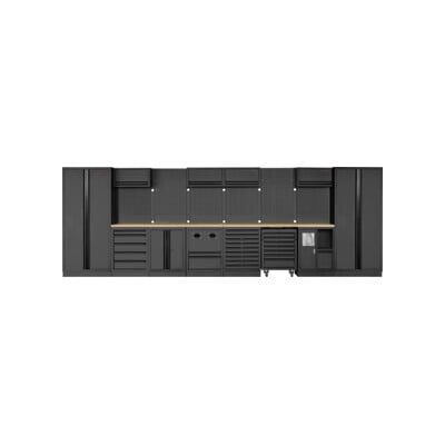 Kraftwerk Mobilio 8er combi, 2x armoire haute, chariot d'atelier, meuble bas, 3964Q (3964Q-BLK) - Publicité Kraftwerk Mobilio 8er combi, 2x armoire haute, chariot d'atelier, meuble bas, 3964Q (3964Q-BLK) - Publicité