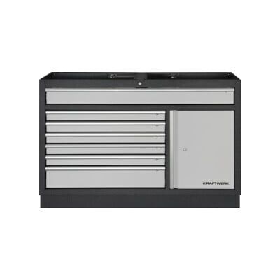 Kraftwerk Mobilio Armoire à tiroirs 1360 mm 7 tiroirs 1 porte (3964-02-W) - Publicité Kraftwerk Mobilio Armoire à tiroirs 1360 mm 7 tiroirs 1 porte (3964-02-W) - Publicité