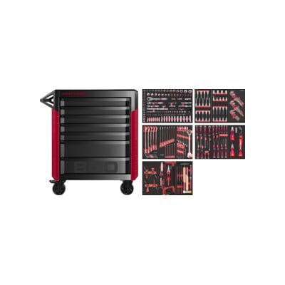 Kraftwerk PRO LINE Chariot d'atelier PT800 7 tiroirs 283 pcs. (102.417.010) - Publicité Kraftwerk PRO LINE Chariot d'atelier PT800 7 tiroirs 283 pcs. (102.417.010) - Publicité