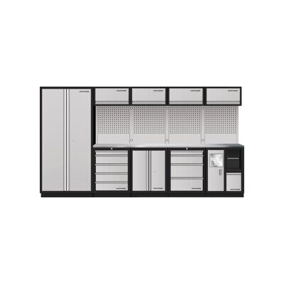 Mobilier d'atelier à 5 éléments Kraftwerk 3964HIX, paroi perforée à trous carrés, acier inoxydable (3964HIX) - Publicité Mobilier d'atelier à 5 éléments Kraftwerk 3964HIX, paroi perforée à trous carrés, acier inoxydable (3964HIX) - Publicité