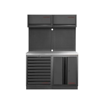 Mobilier d'atelier Mobilio 2 éléments Kraftwerk, unité murale, acier inoxydable (3964K-BLK-010-IX) - Publicité Mobilier d'atelier Mobilio 2 éléments Kraftwerk, unité murale, acier inoxydable (3964K-BLK-010-IX) - Publicité