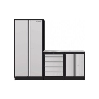 Mobilier d'atelier Mobilio 3 éléments Kraftwerk, armoire haute, acier inoxydable (3964K-H25SIX) - Publicité Mobilier d'atelier Mobilio 3 éléments Kraftwerk, armoire haute, acier inoxydable (3964K-H25SIX) - Publicité