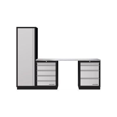Mobilier d'atelier Mobilio 3 éléments Kraftwerk, armoire haute, acier inoxydable (3964K-H504IX) - Publicité Mobilier d'atelier Mobilio 3 éléments Kraftwerk, armoire haute, acier inoxydable (3964K-H504IX) - Publicité