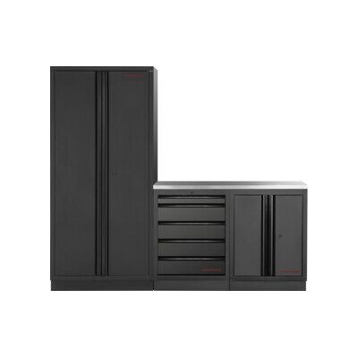 Mobilier d'atelier Mobilio 3 éléments Kraftwerk, armoire haute, acier inoxydable (3964K-BLK-012-IX) - Publicité Mobilier d'atelier Mobilio 3 éléments Kraftwerk, armoire haute, acier inoxydable (3964K-BLK-012-IX) - Publicité