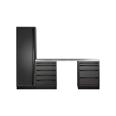 Mobilier d'atelier Mobilio 3 éléments Kraftwerk, armoire haute, acier inoxydable (3964K-BLK-014-IX) - Publicité Mobilier d'atelier Mobilio 3 éléments Kraftwerk, armoire haute, acier inoxydable (3964K-BLK-014-IX) - Publicité