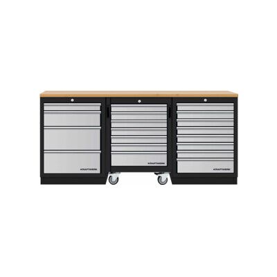 Mobilier d'atelier Mobilio 3 éléments Kraftwerk, chariot d'atelier, hêtre, 3 tiroirs (3964K-4R8) - Publicité Mobilier d'atelier Mobilio 3 éléments Kraftwerk, chariot d'atelier, hêtre, 3 tiroirs (3964K-4R8) - Publicité