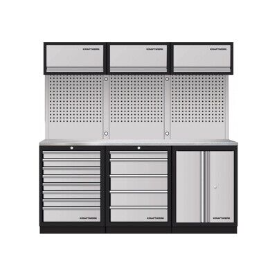 Mobilier d'atelier Mobilio 3 éléments Kraftwerk, unité murale, acier inoxydable (3964K-85S-K3IX) - Publicité Mobilier d'atelier Mobilio 3 éléments Kraftwerk, unité murale, acier inoxydable (3964K-85S-K3IX) - Publicité