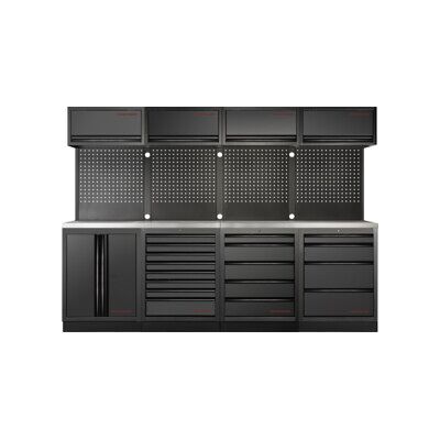 Mobilier d'atelier Mobilio 4 éléments Kraftwerk, 4x unité murale, paroi perforée, acier inoxydable (3964K-BLK-020-IX) - Publicité Mobilier d'atelier Mobilio 4 éléments Kraftwerk, 4x unité murale, paroi perforée, acier inoxydable (3964K-BLK-020-IX) - Publicité