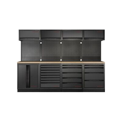 Mobilier d'atelier Mobilio 4 éléments Kraftwerk, 4x unité murale, paroi perforée, hêtre (3964K-BLK-020) - Publicité Mobilier d'atelier Mobilio 4 éléments Kraftwerk, 4x unité murale, paroi perforée, hêtre (3964K-BLK-020) - Publicité