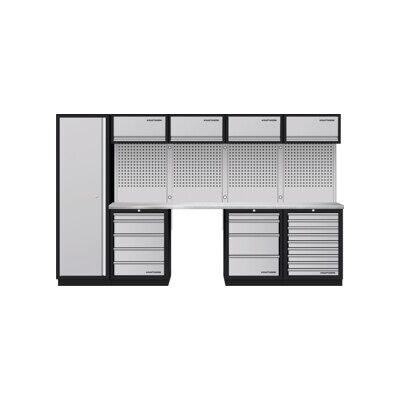 Mobilier d'atelier Mobilio 5 éléments Kraftwerk, armoire haute, 4/5/9 tiroirs, acier inoxydable (3964K-H5049-K4IX) - Publicité Mobilier d'atelier Mobilio 5 éléments Kraftwerk, armoire haute, 4/5/9 tiroirs, acier inoxydable (3964K-H5049-K4IX) - Publicité