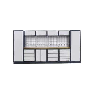 Mobilier d'atelier Mobilio 6 éléments Kraftwerk, 4 x unité murale, paroi perforée, hêtre (3964C) - Publicité Mobilier d'atelier Mobilio 6 éléments Kraftwerk, 4 x unité murale, paroi perforée, hêtre (3964C) - Publicité