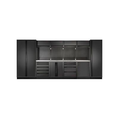 Mobilier d'atelier Mobilio 6 éléments Kraftwerk, porte à charnière, armoire haute, acier inoxydable (3964K-BLK-013-IX) - Publicité Mobilier d'atelier Mobilio 6 éléments Kraftwerk, porte à charnière, armoire haute, acier inoxydable (3964K-BLK-013-IX) - Publicité